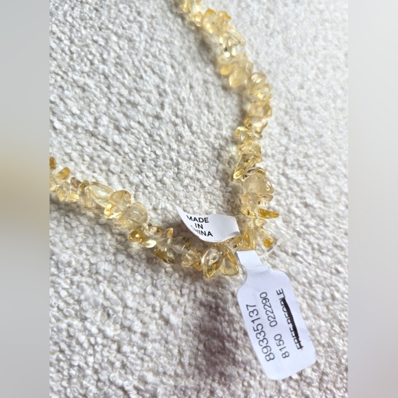 NWT! Free People, Single Strand Beaded Necklace, Citrene -NEW! - Picture 6 of 9